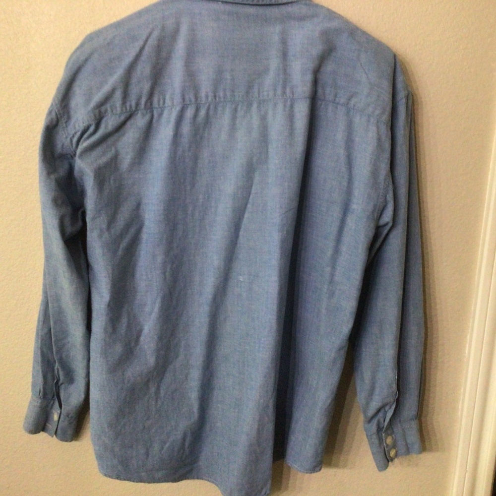 Vintage KZK western shirt with embroidered horse and cowboy .size L - Picture 4 of 6